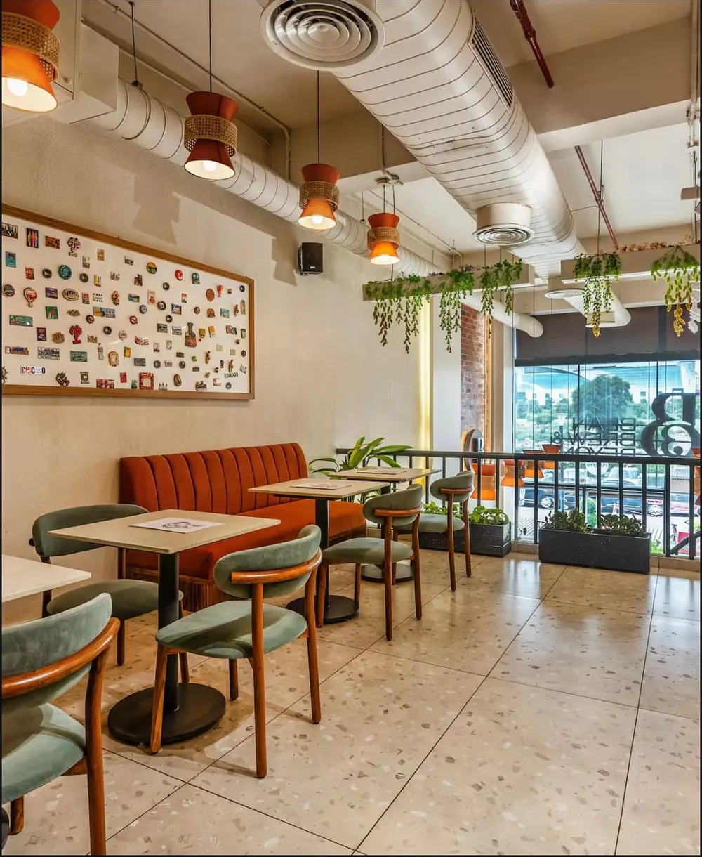 A corner of the café
