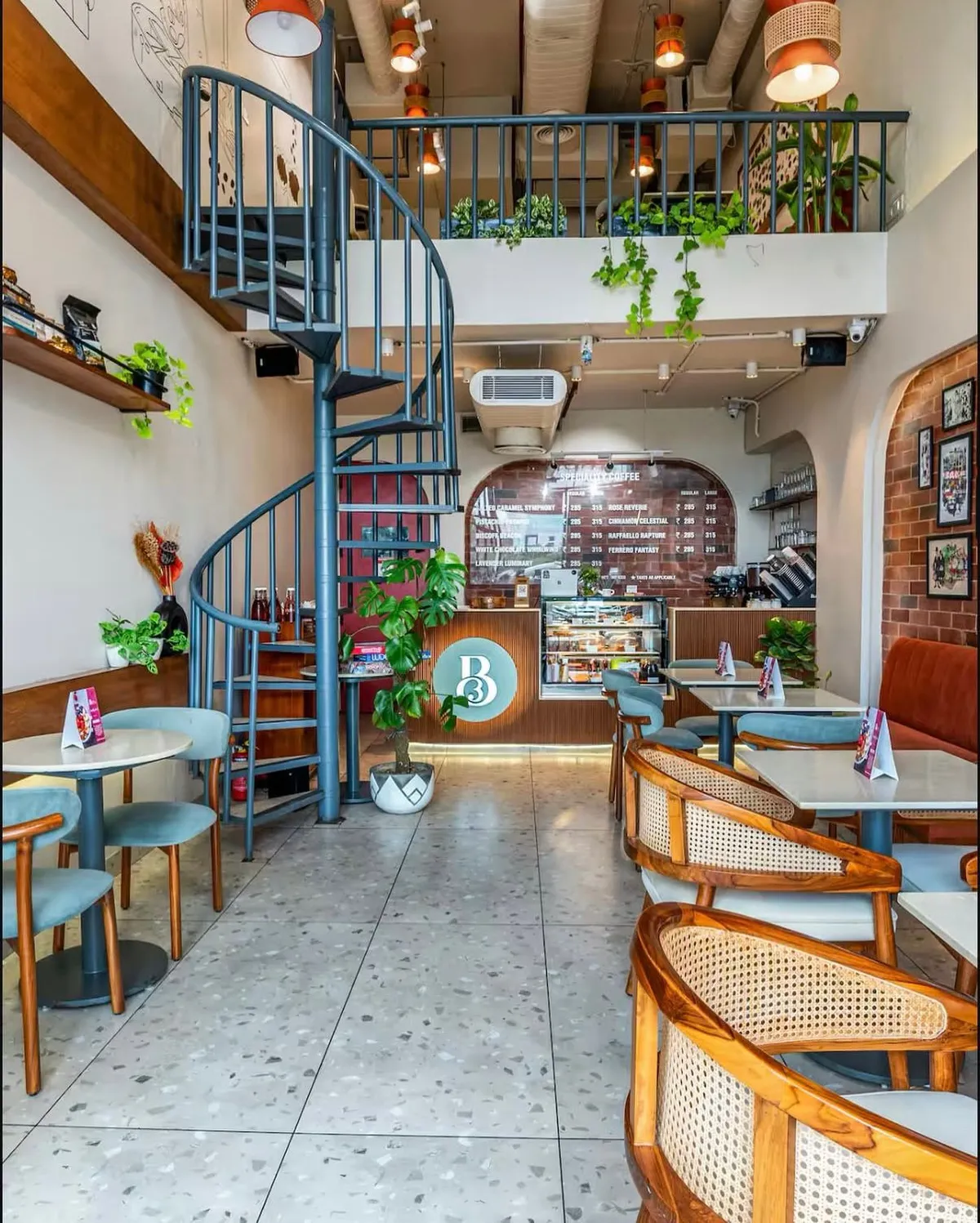 The Bean Brew & Beyond café floor in Gurgaon