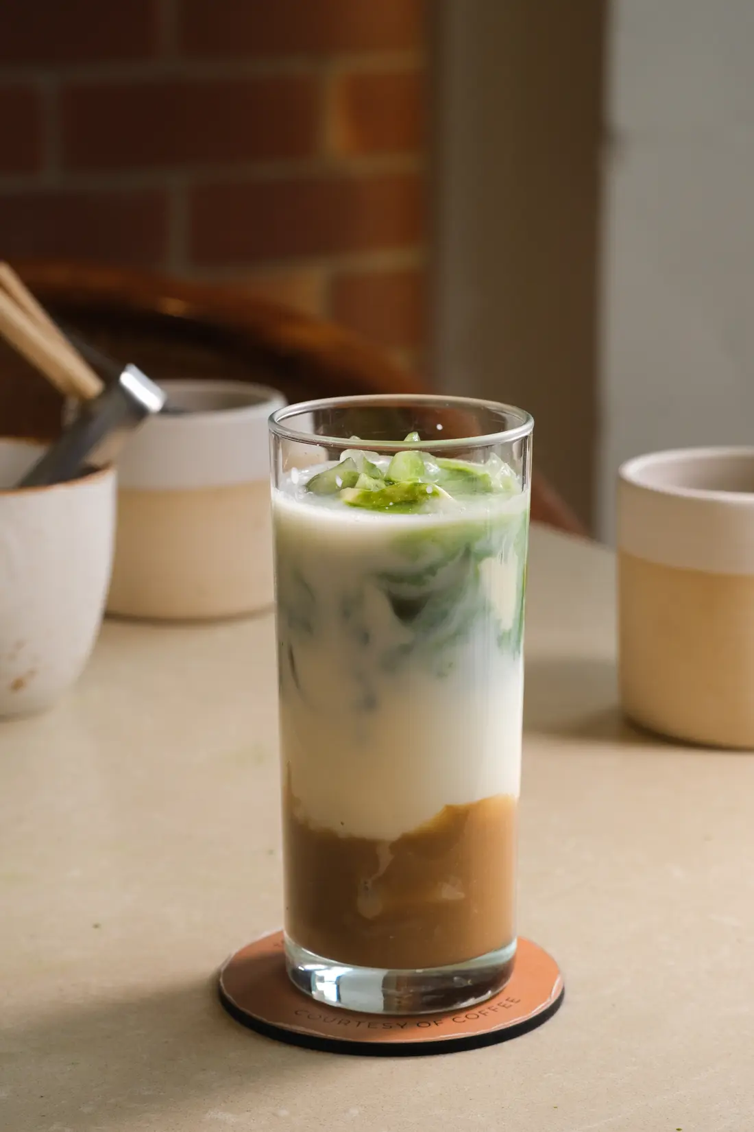 Dirty Matcha Latte